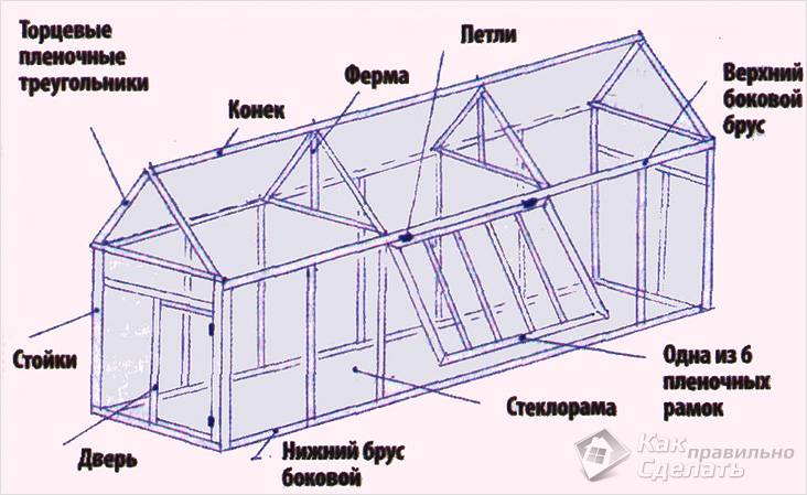Как самостоятельно построить теплицу из стекла