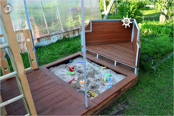 Как самостоятельно сделать песочницу для ребенка на участке: советы по изготовлению