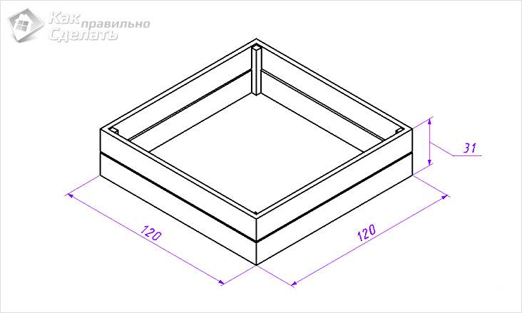 Как самостоятельно сделать песочницу для ребенка на участке: советы по изготовлению
