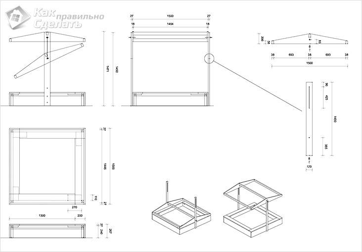 Как самостоятельно сделать песочницу для ребенка на участке: советы по изготовлению
