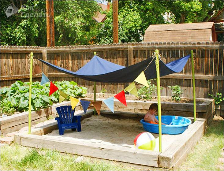 Как самостоятельно сделать песочницу для ребенка на участке: советы по изготовлению