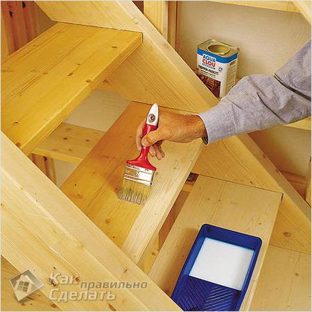 Как сделать деревянную лестницу своими руками