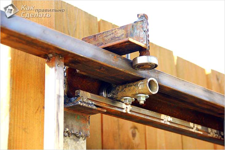 Как сделать раздвижные ворота: пошаговая инструкция с чертежами