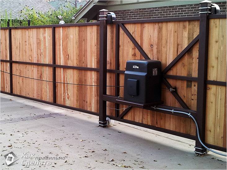 Как сделать раздвижные ворота: пошаговая инструкция с чертежами