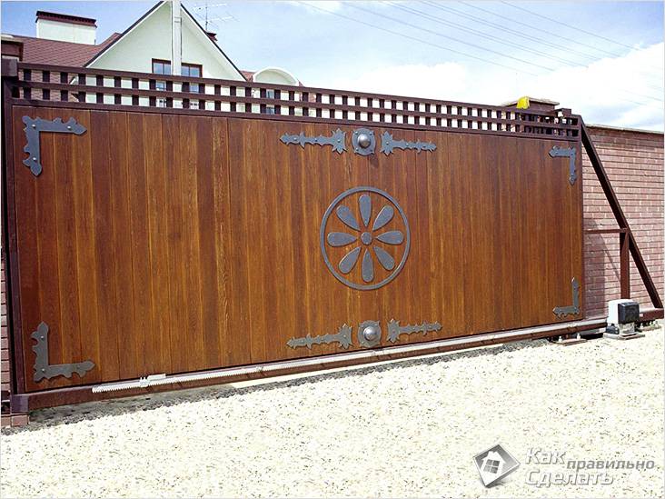 Как сделать раздвижные ворота: пошаговая инструкция с чертежами