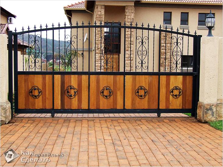 Как сделать раздвижные ворота: пошаговая инструкция с чертежами