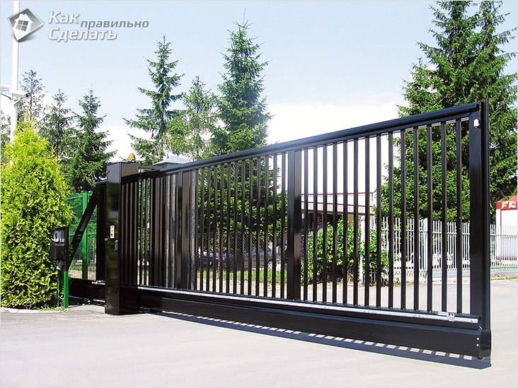 Как сделать раздвижные ворота: пошаговая инструкция с чертежами