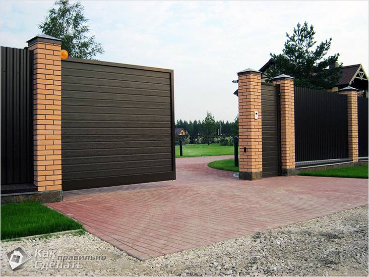 Как сделать раздвижные ворота: пошаговая инструкция с чертежами