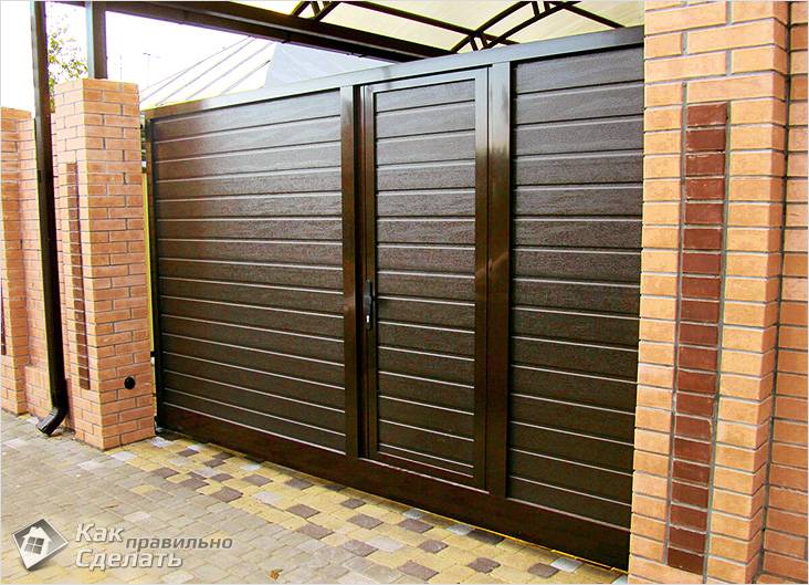 Как сделать раздвижные ворота: пошаговая инструкция с чертежами