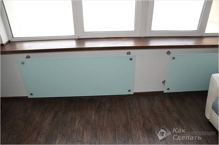 Как спрятать батарею отопления