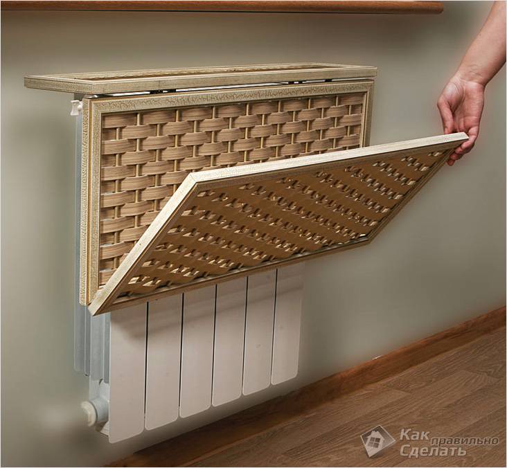 Как спрятать батарею отопления