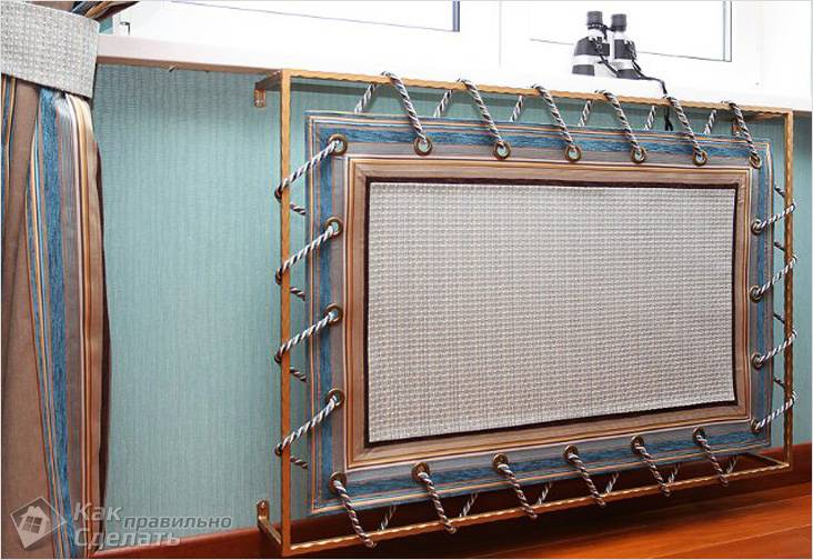 Как спрятать батарею отопления