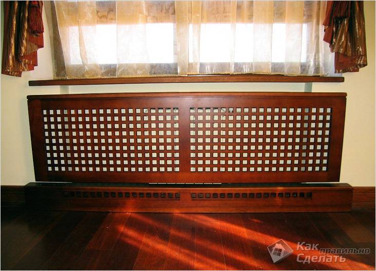 Как спрятать батарею отопления