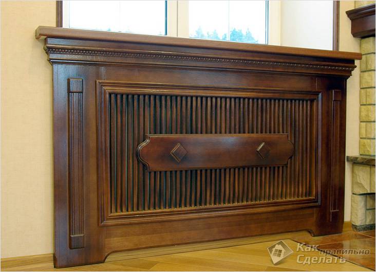 Как спрятать батарею отопления