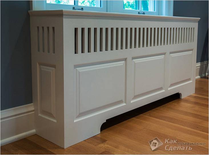 Как спрятать батарею отопления