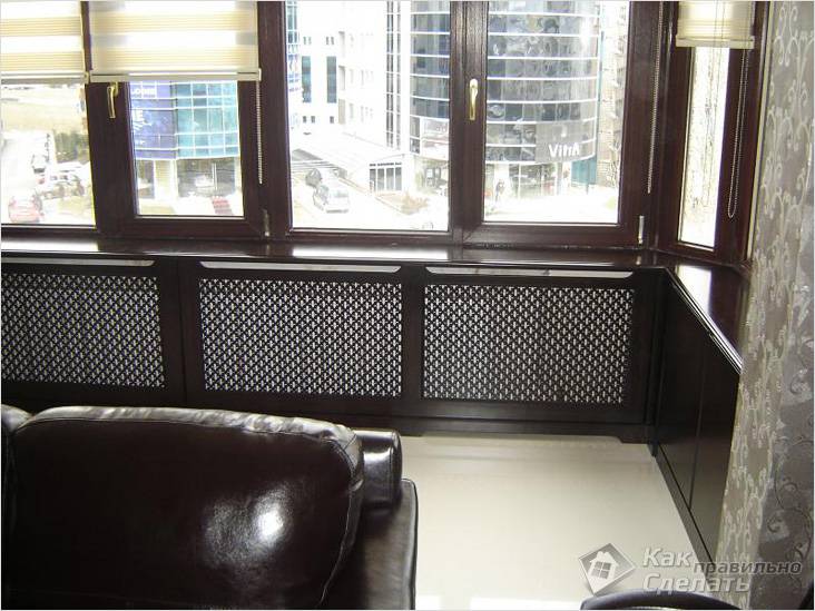 Как спрятать батарею отопления