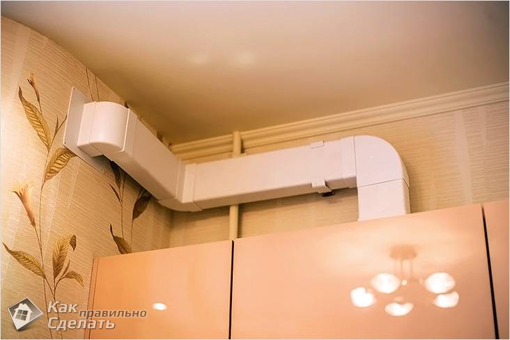 Как спрятать трубу от вытяжки Как спрятать трубу от вытяжки