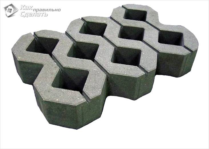 Как укладывать газонную решетку