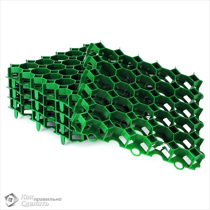 Как укладывать газонную решетку