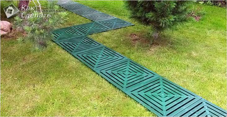 Как укладывать газонную решетку