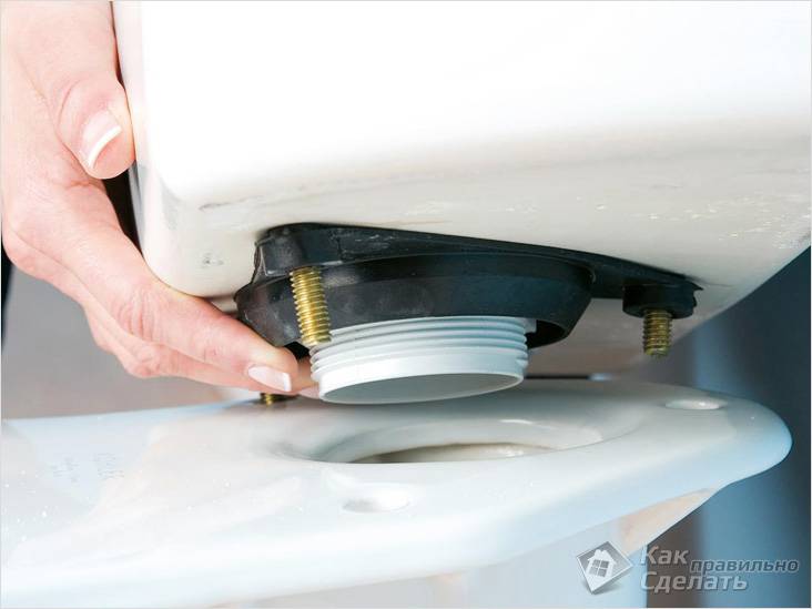 Как установить бачок на унитаз