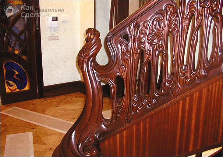 Как установить балясины на лестницу