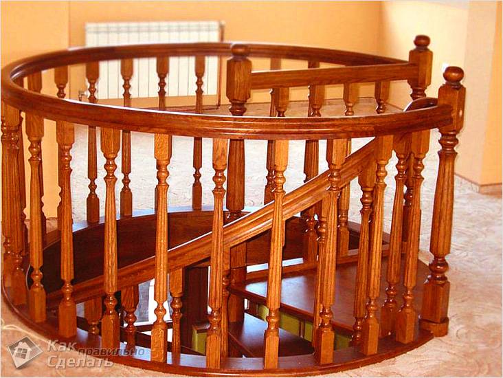 Как установить балясины на лестницу