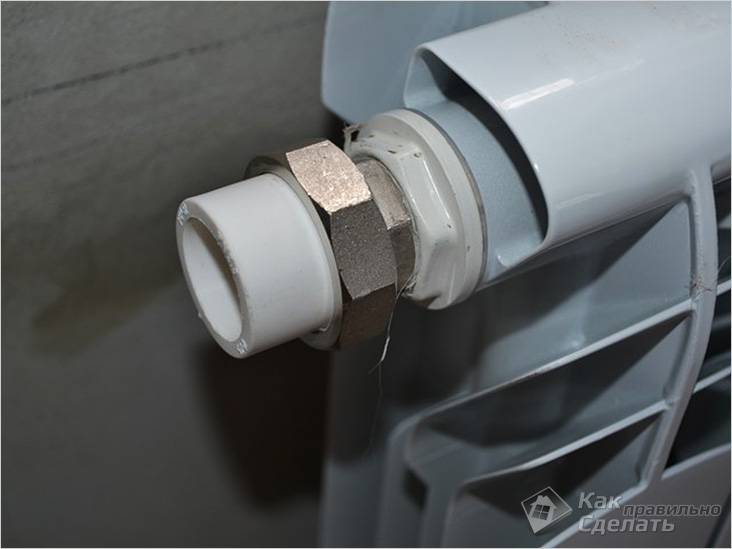 Как установить биметаллический радиатор