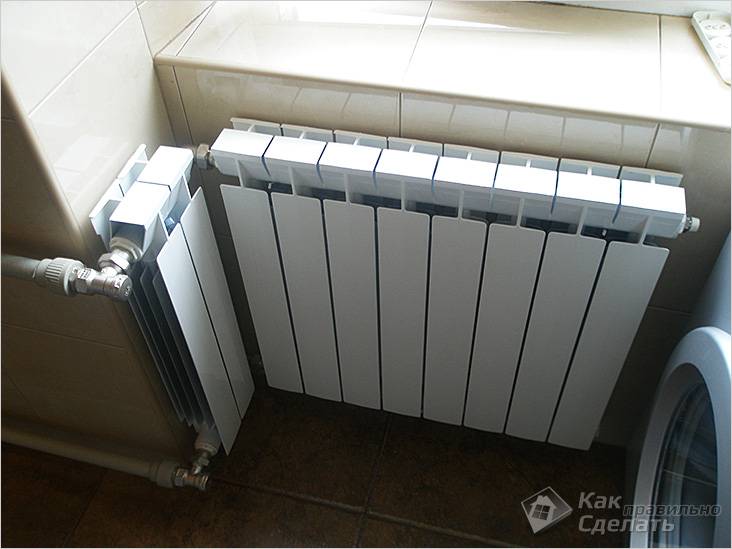 Как установить биметаллический радиатор