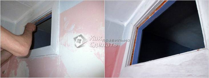 Как заделать окно между ванной и кухней в хрущевке: мастер класс
