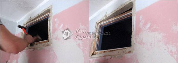 Как заделать окно между ванной и кухней в хрущевке: мастер класс