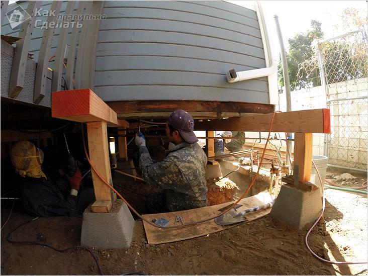 Как залить фундамент под дом