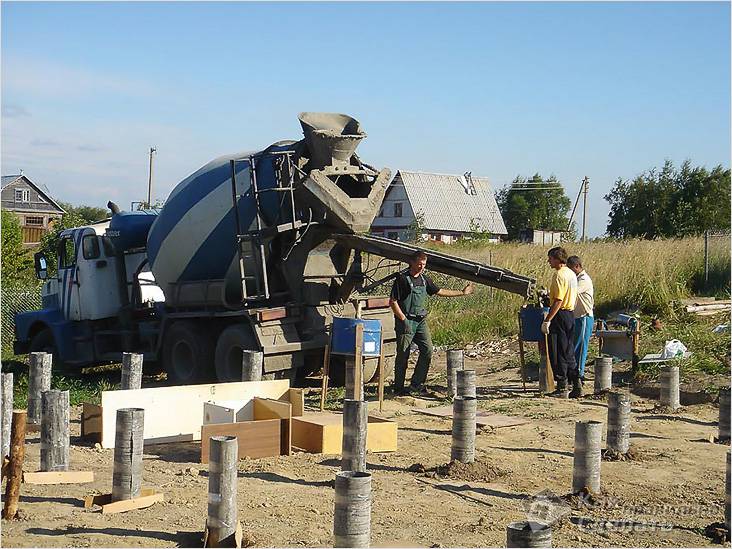 Как залить фундамент под дом