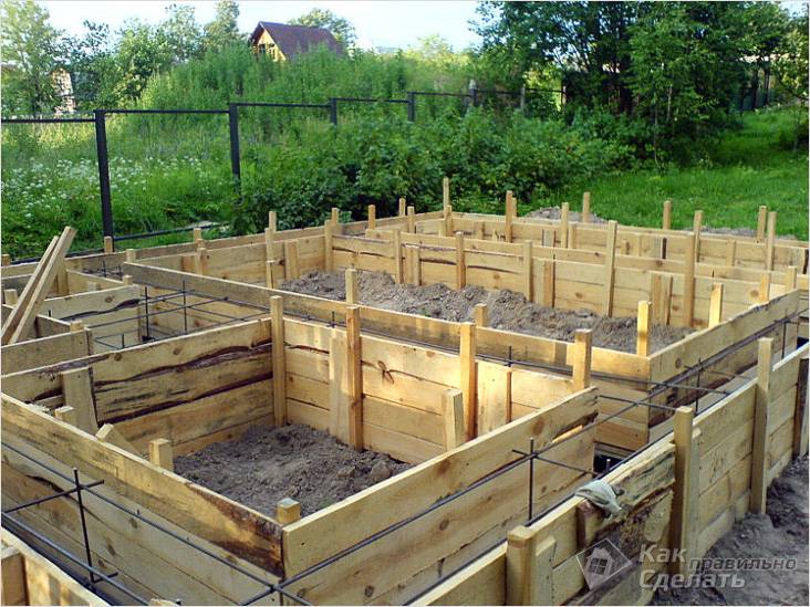 Как залить фундамент под дом