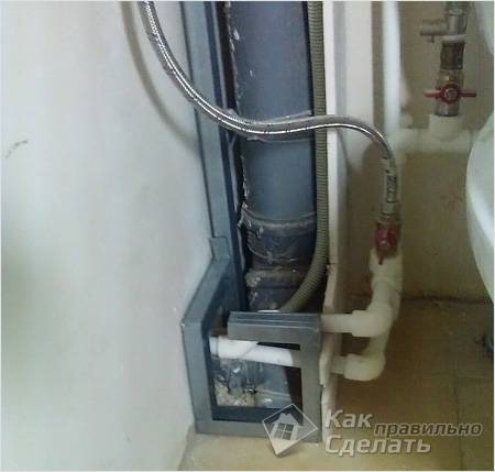 Как зашить трубы в туалете