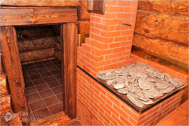 Каменка для бани своими руками