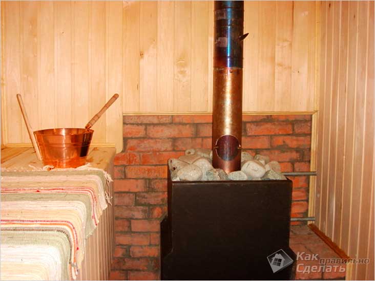Каменка для бани своими руками