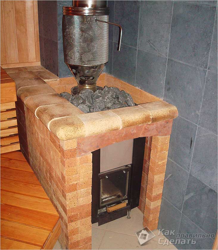 Каменка для бани своими руками