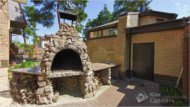 Каменный мангал своими руками