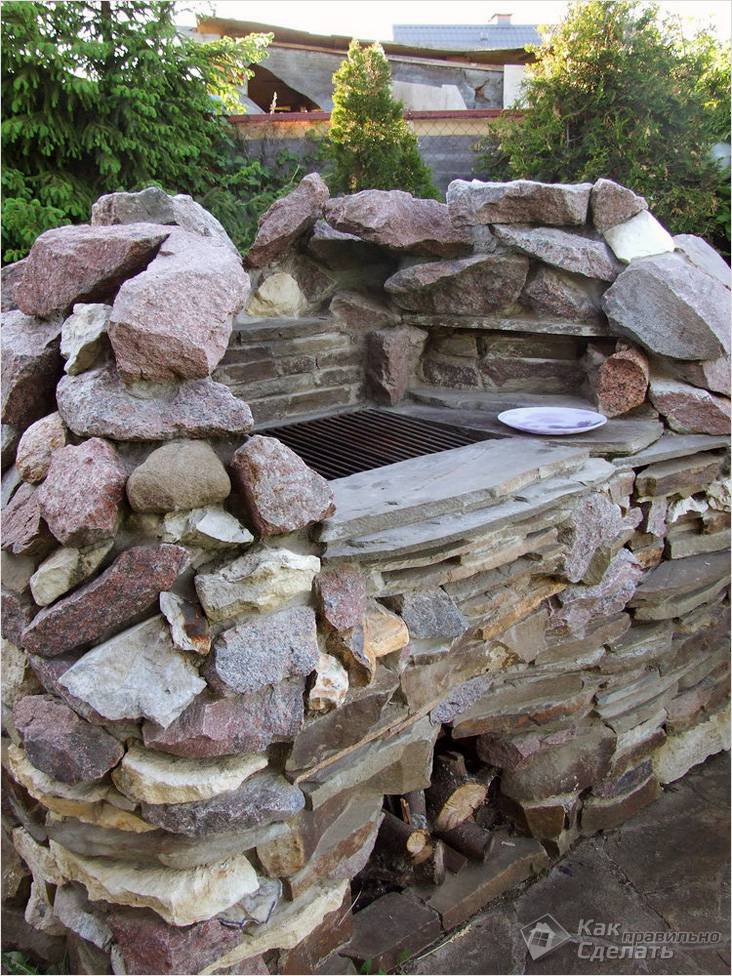 Каменный мангал своими руками