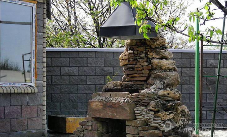 Каменный мангал своими руками