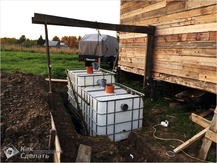 Канализация на даче своими руками