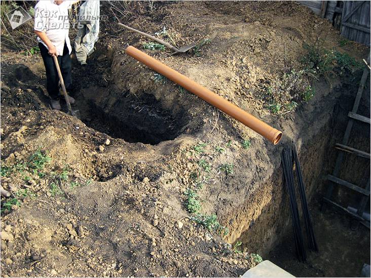 Канализация на даче своими руками