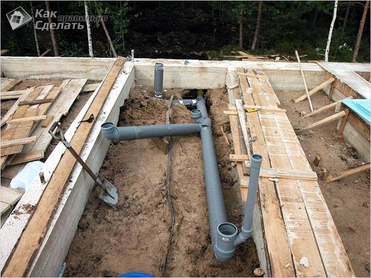 Канализация на даче своими руками