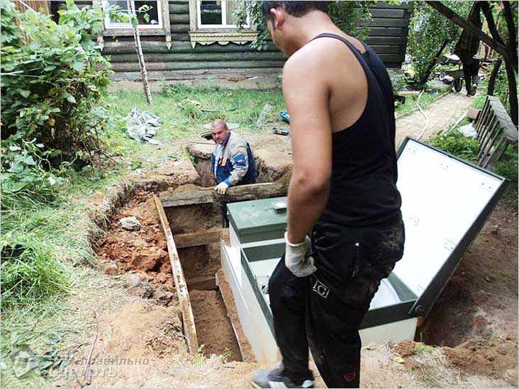 Канализация на даче своими руками