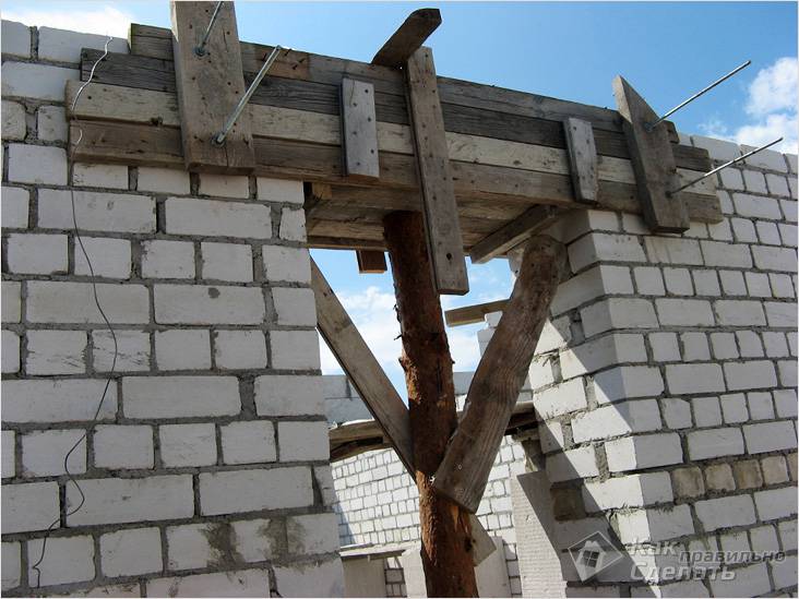 Кладка оконного проема из кирпича