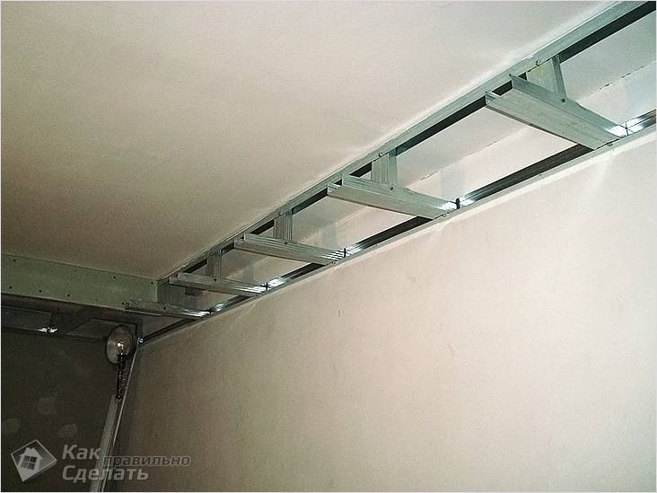 Короб из гипсокартона на потолке своими руками