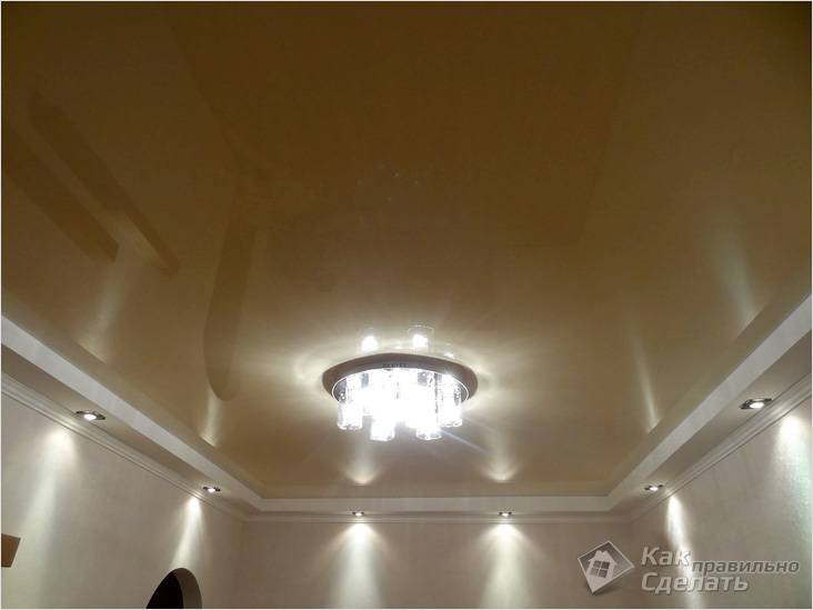 Короб из гипсокартона на потолке своими руками
