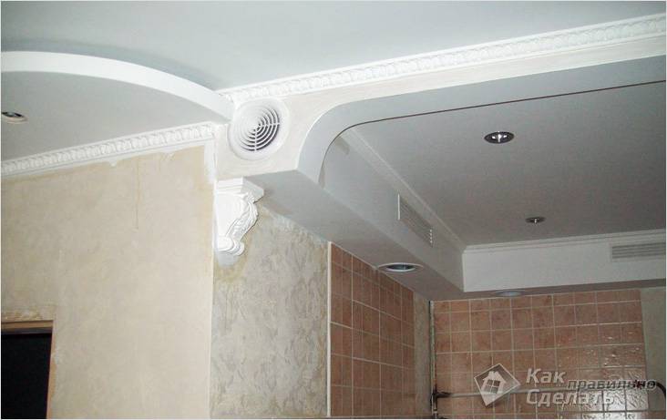 Короб из гипсокартона на потолке своими руками
