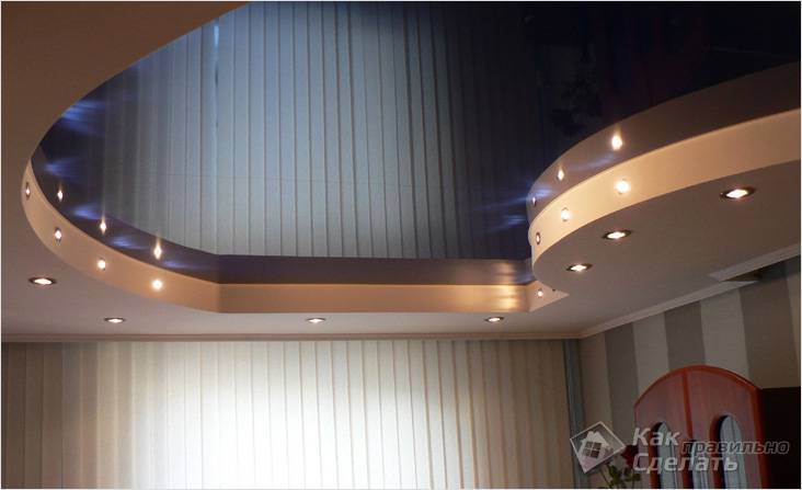 Короб из гипсокартона на потолке своими руками